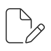 Icon File Pen Light Gray