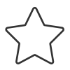 Icon Star Thin Gray