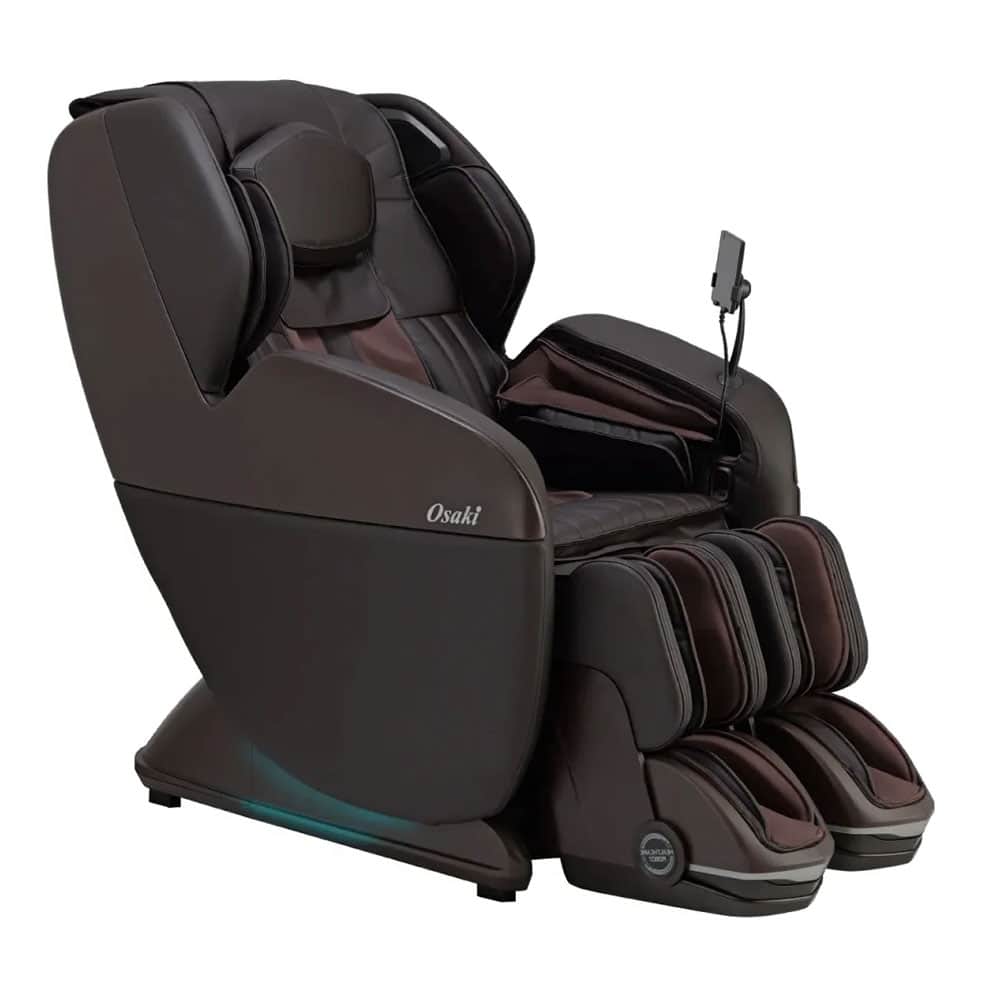 Osaki 4D YogaFlex Brown Angled View