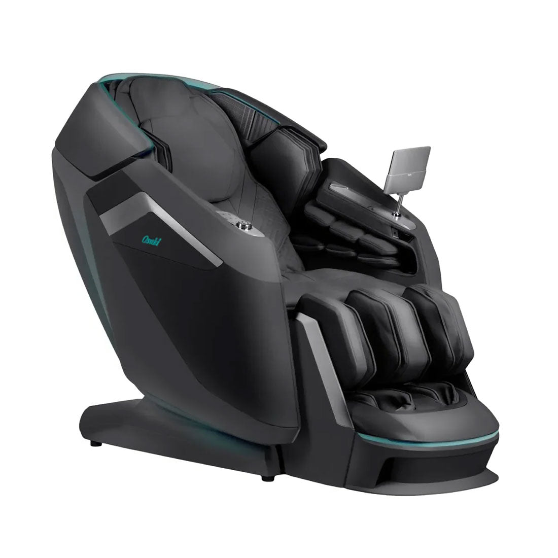 Osaki Apex Duo 5D+4D Massage Chair  Black Angled View