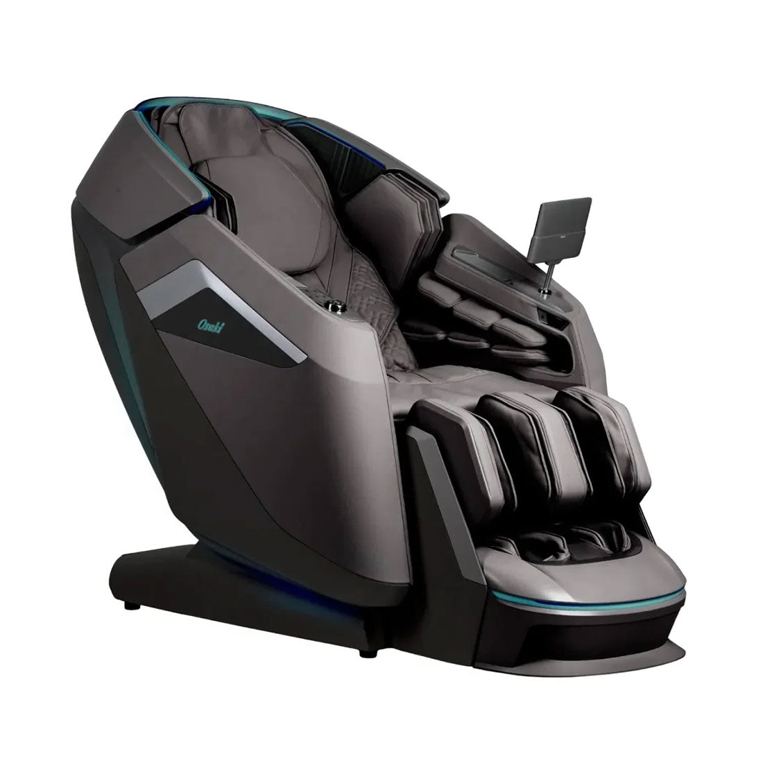 Osaki Apex Duo 5D+4D Massage Chair  Brown Angled View