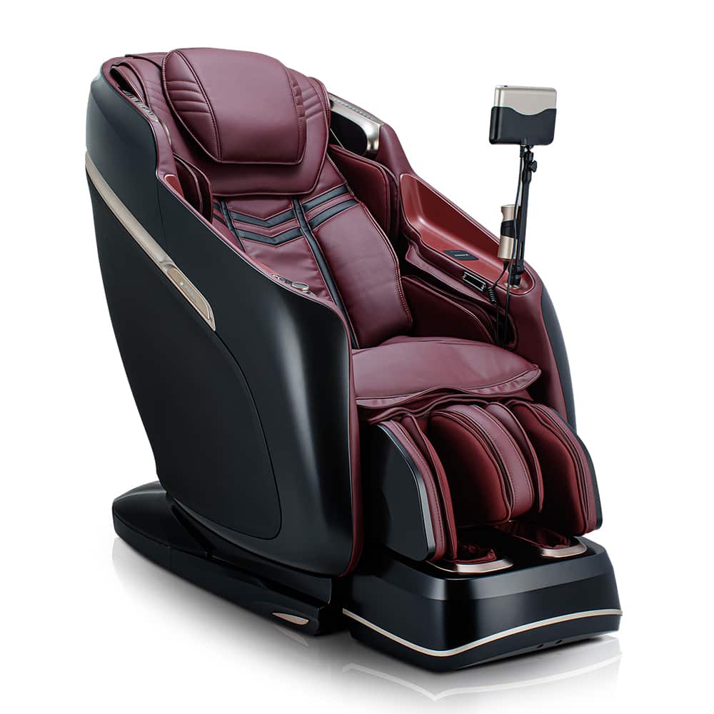 JPMedics Kaze Massage Chair Black and Burgundy