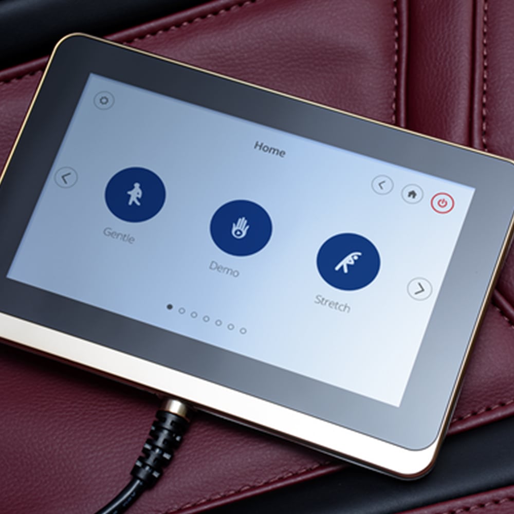 Black and Burgundy Touchscreen Tablet