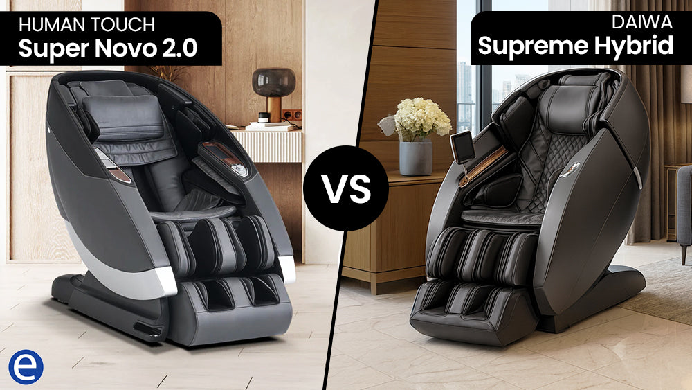 Human Touch Super Novo 2.0 vs Daiwa Supreme Hybrid Massage Chair omparison