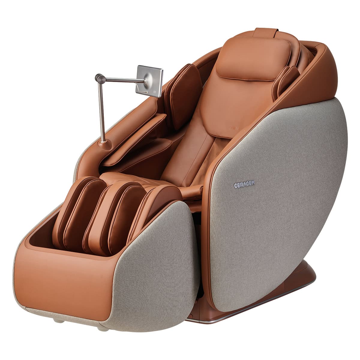 Ceragem Pause M10 Massage Chair Brown Angled View Left