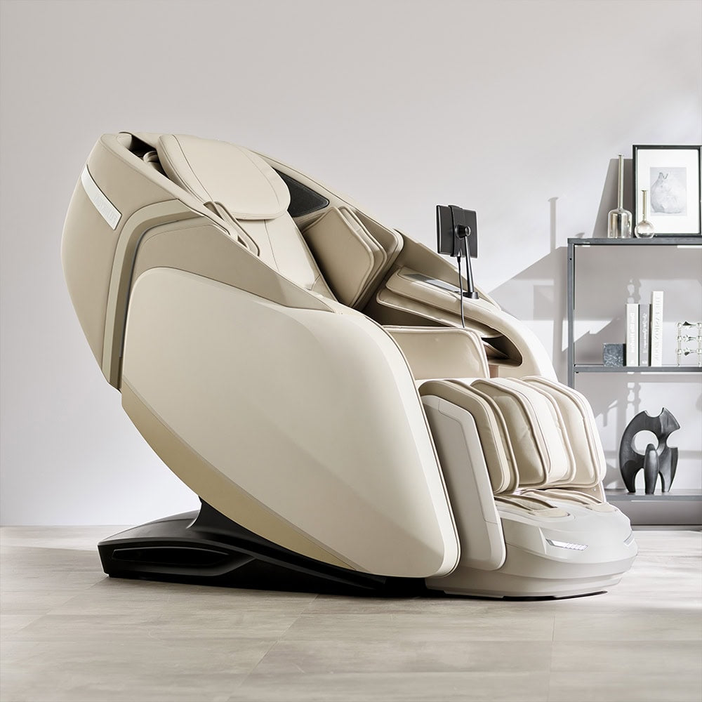 Fujiiryoki Cyber Relax Elite Sand Angled View Staged