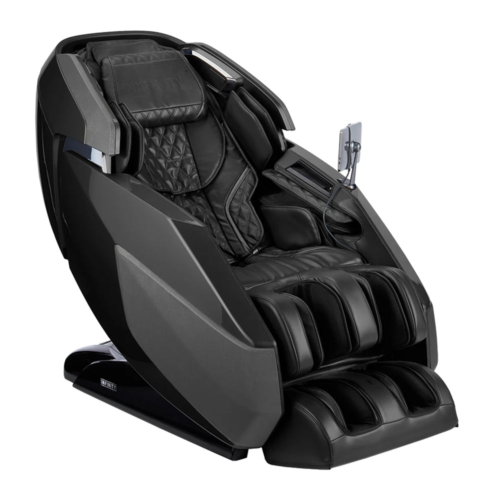 Infinity Imperial Syner-D Massage Chair Black Angled View