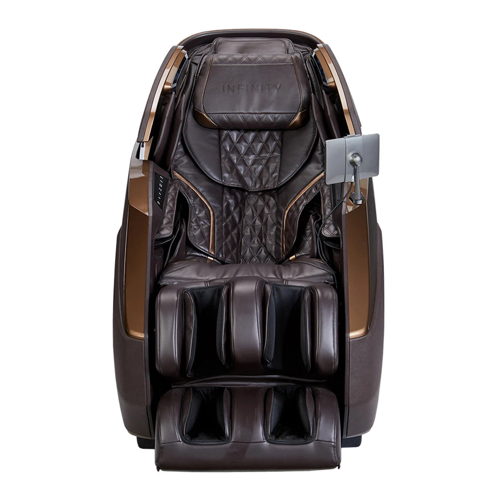 Infinity Imperial Syner-D Massage Chair Dark Brown Front View