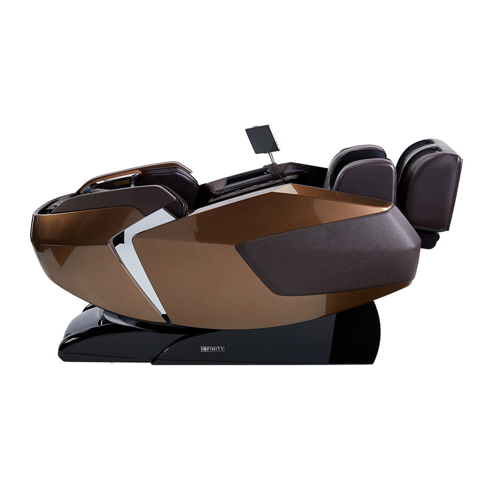 Infinity Imperial Syner-D Massage Chair Dark Brown Zero Gravity Recline View