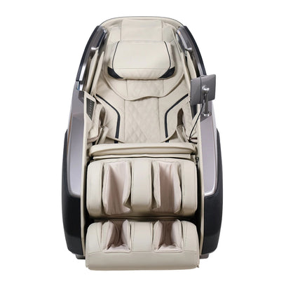 Infinity Imperial Syner-D Massage Chair Gray and Tan Front View
