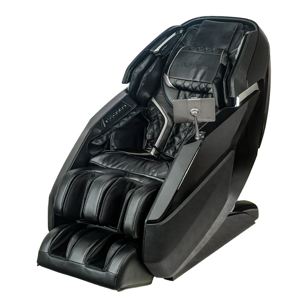 Infinity Ultra Imperial Syner-D Massage Chair Black Angled View Left