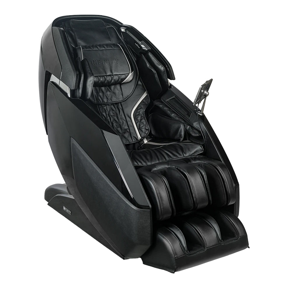 Infinity Ultra Imperial Syner-D Massage Chair Black Angled View
