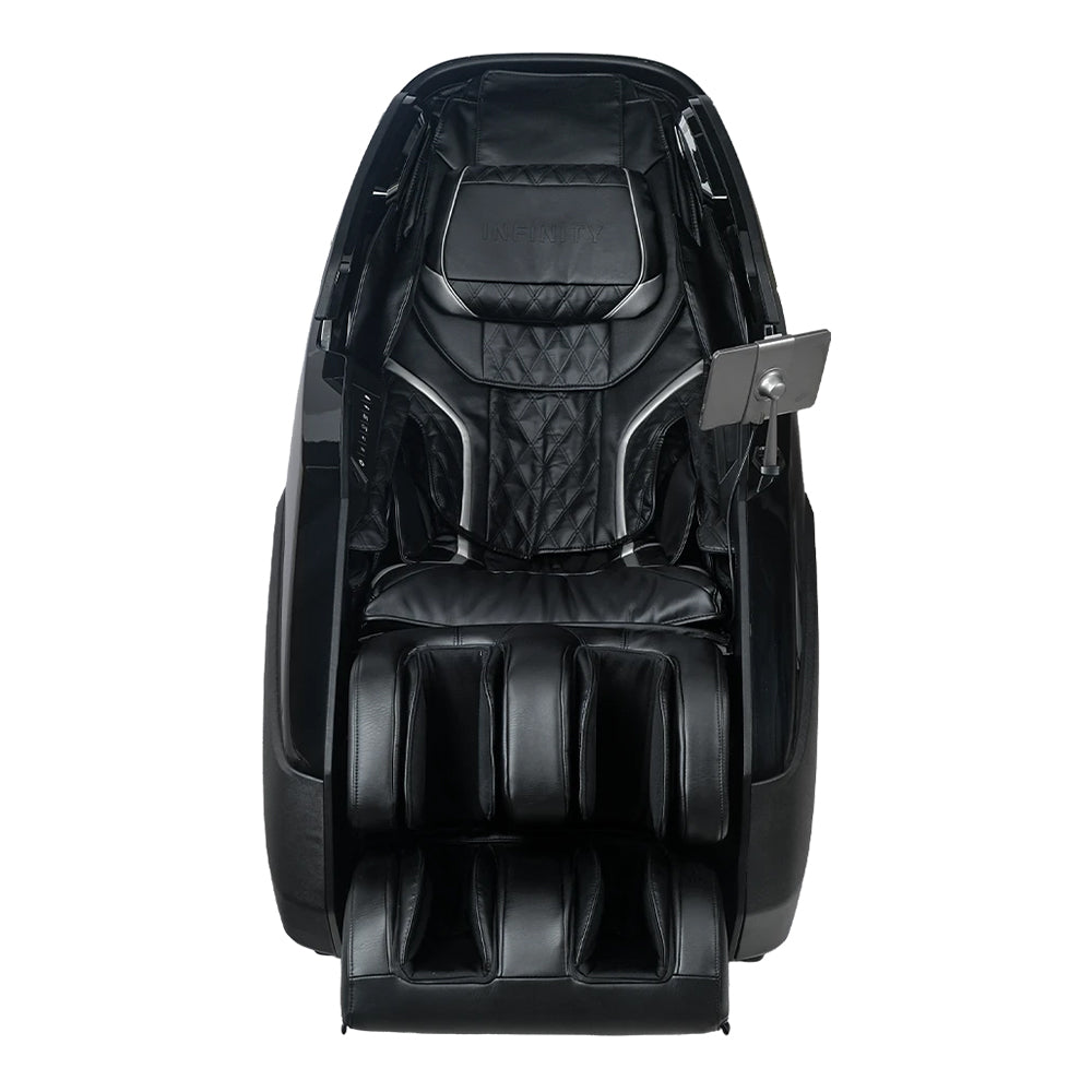 Infinity Ultra Imperial Syner-D Massage Chair Black Front View
