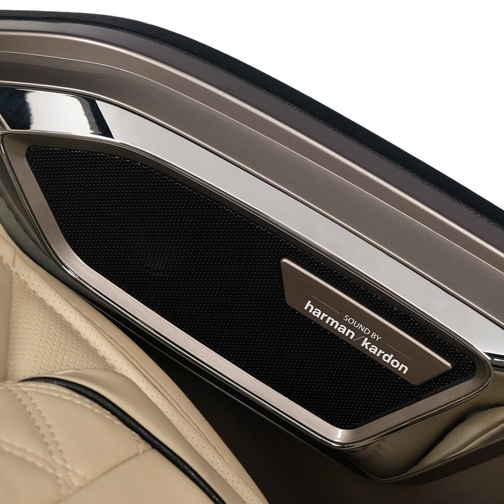 Infinity Ultra Imperial Syner-D Massage Chair Gray and Tan Bluetooth Speakers