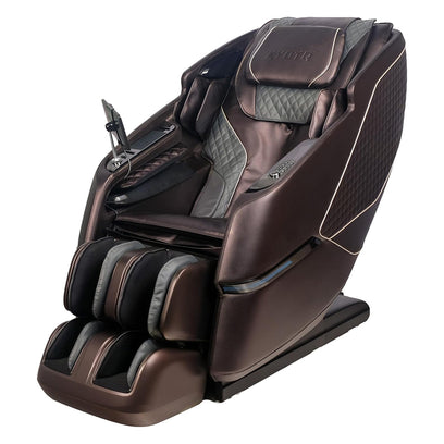 Kyota Kizuna M688 Massage Chair Brown Angled View Left