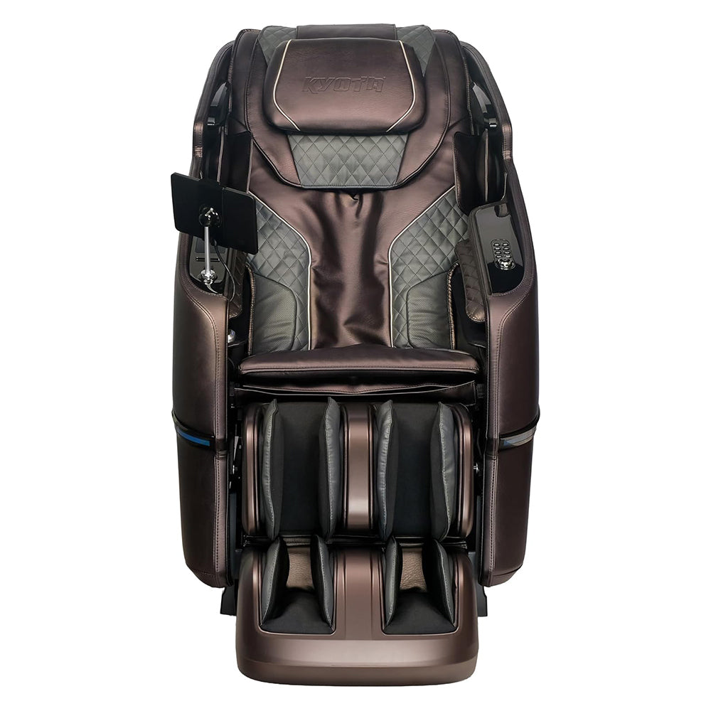 Kyota Kizuna M688 Massage Chair Brown Front View