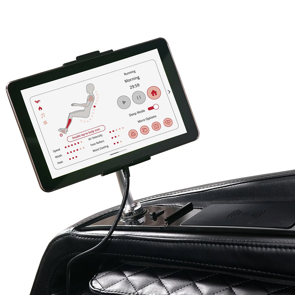 Kyota Kizuna M688 Massage Chair Black Touchscreen Tablet