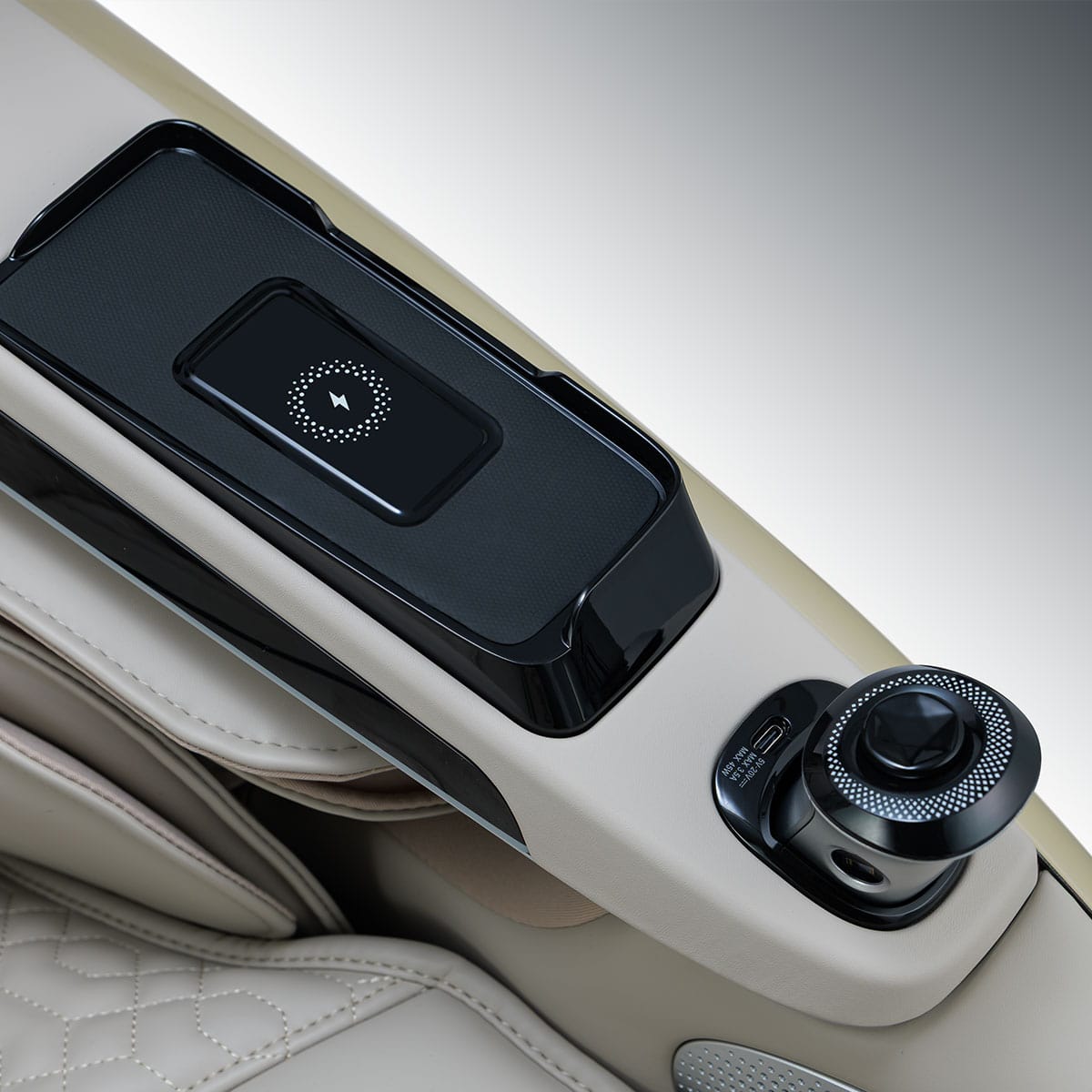 Ogawa BioVision Massage Chair Agate and Platinum Wireless Charger and Biometric Sensor