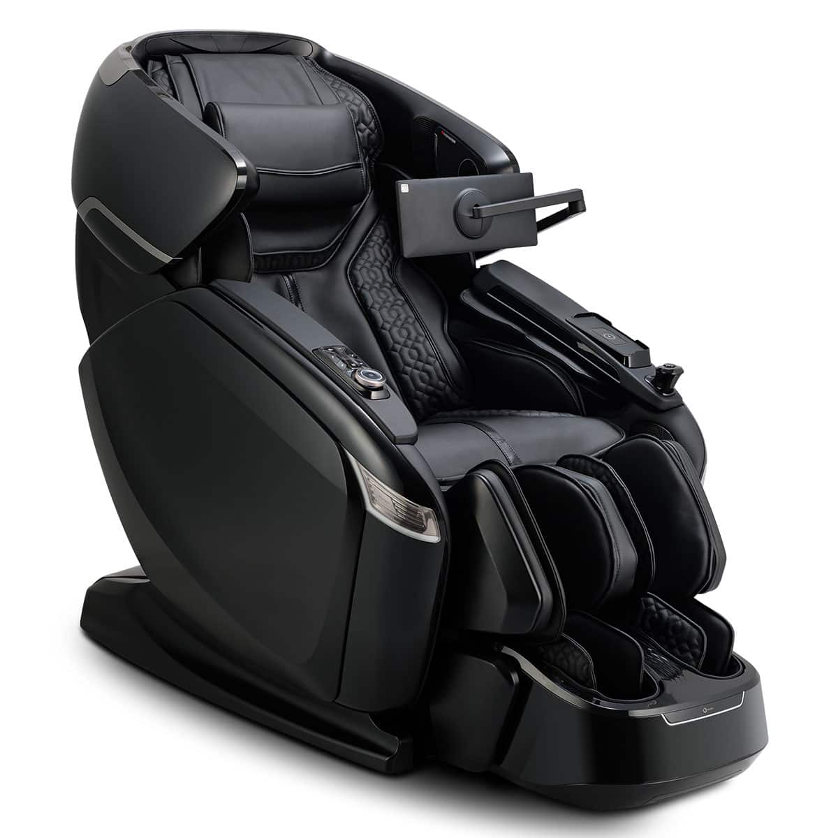 Ogawa BioVision Massage Chair Black and Black Angled View