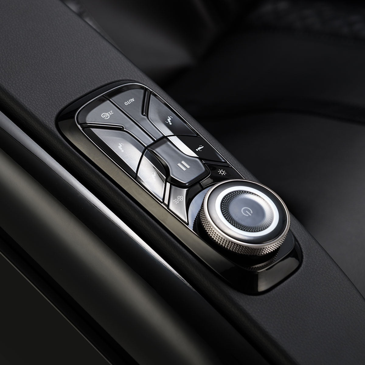 Ogawa BioVision Massage Chair Black and Black Armrest Controls