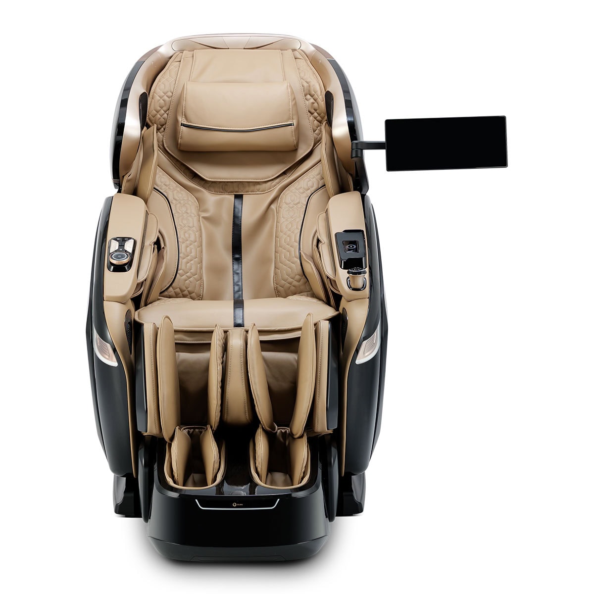 Ogawa BioVision Massage Chair Black and Champagne Front View
