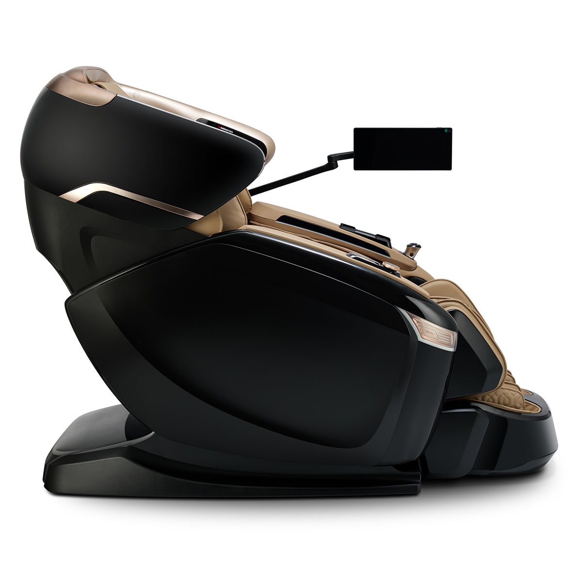 Ogawa BioVision Massage Chair Black and Champagne Side View