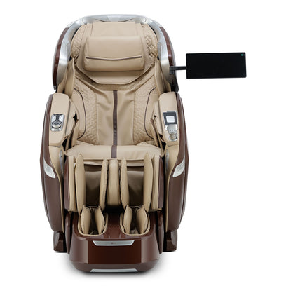 Ogawa BioVision Massage Chair Chocolate and Sand Front View