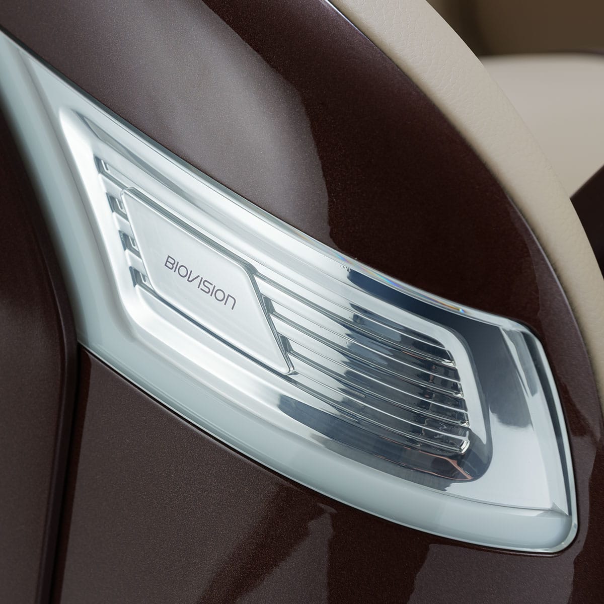 Ogawa BioVision Massage Chair Chocolate and Sand Nameplate