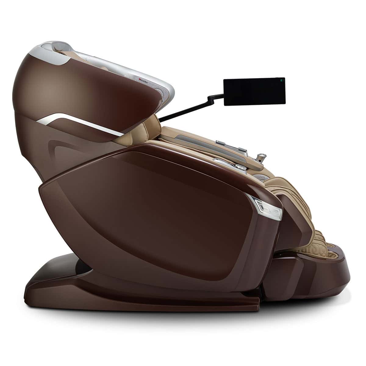 Ogawa BioVision Massage Chair Chocolate and Sand Side View