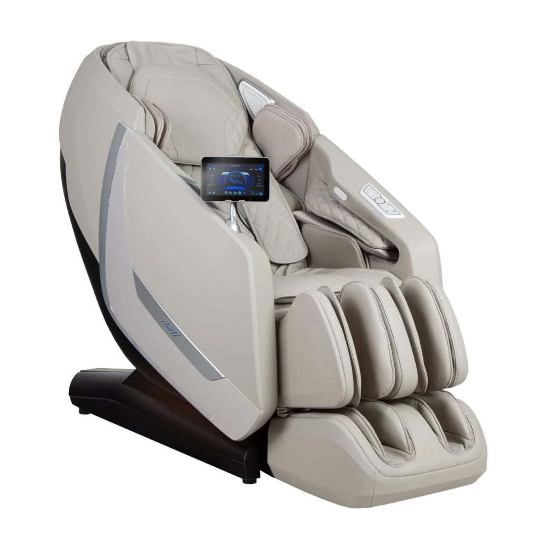 Osaki 5D+4D Kairos Duo Taupe Angled View