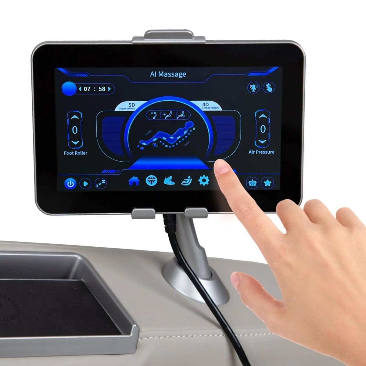 Osaki 5D+4D Kairos Duo Taupe Touchscreen