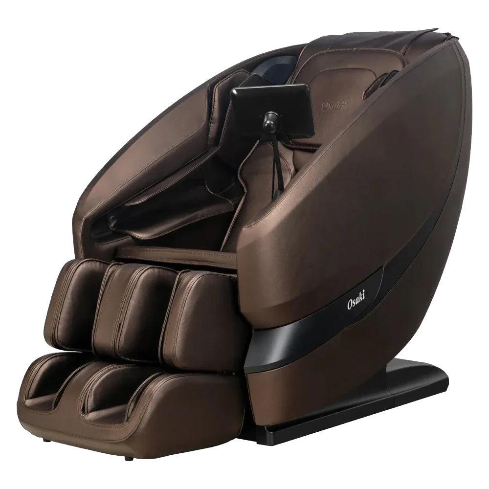 Osaki Oasis Massage Chair Brown Angled View