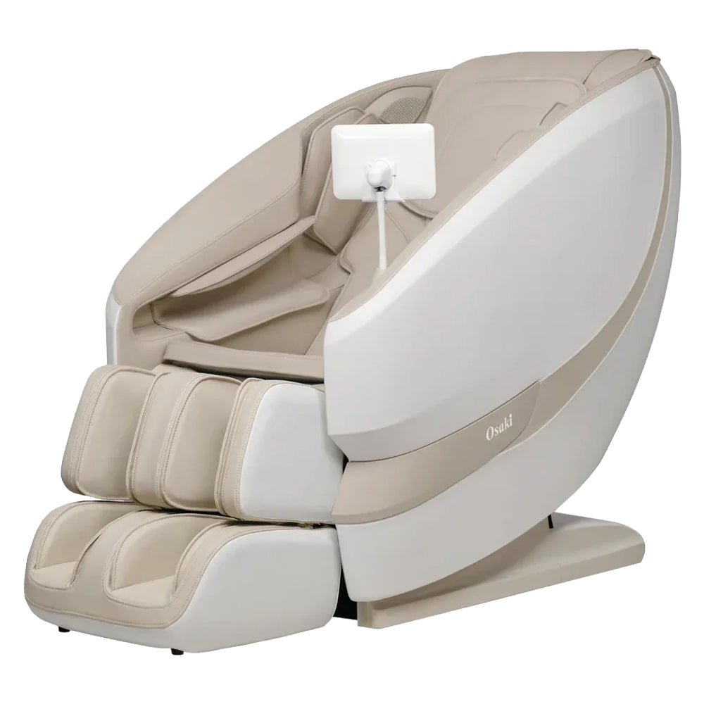 Osaki Oasis Massage Chair Taupe Angled View