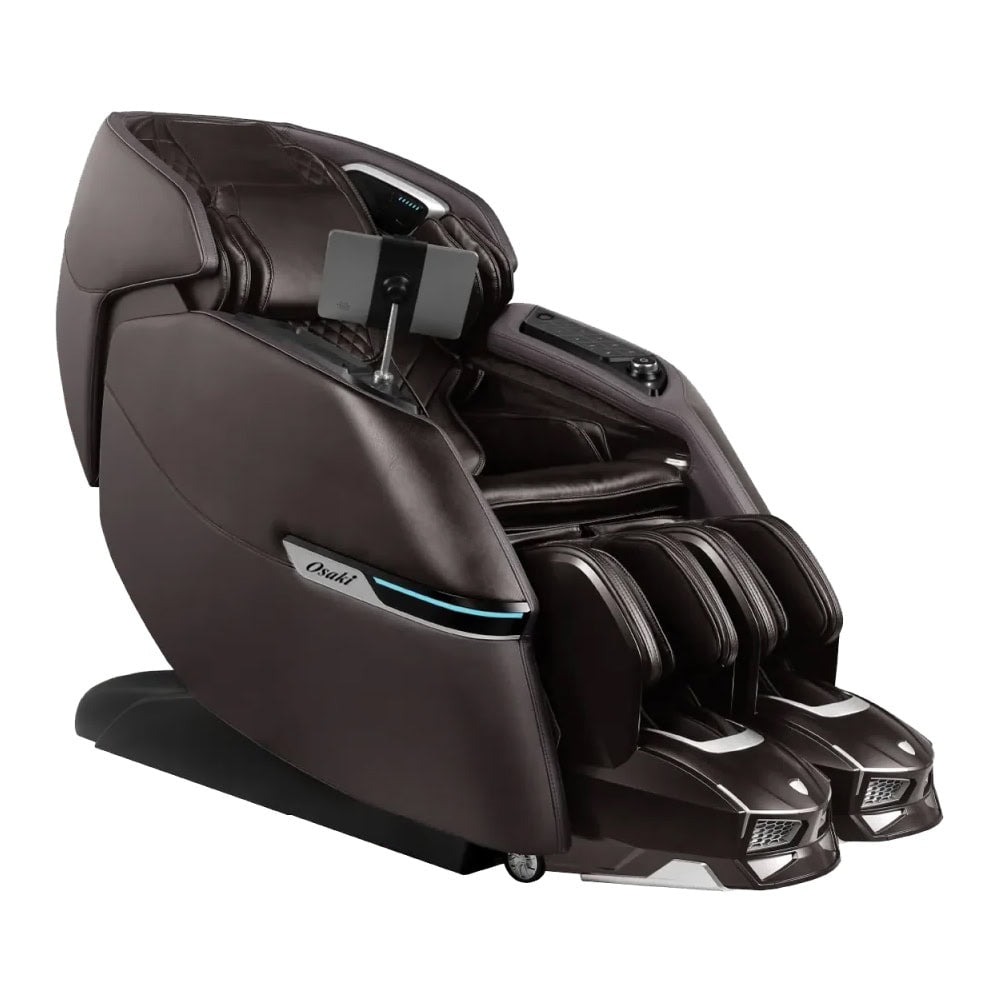 Osaki Trion Duo Flex Brown Angled View