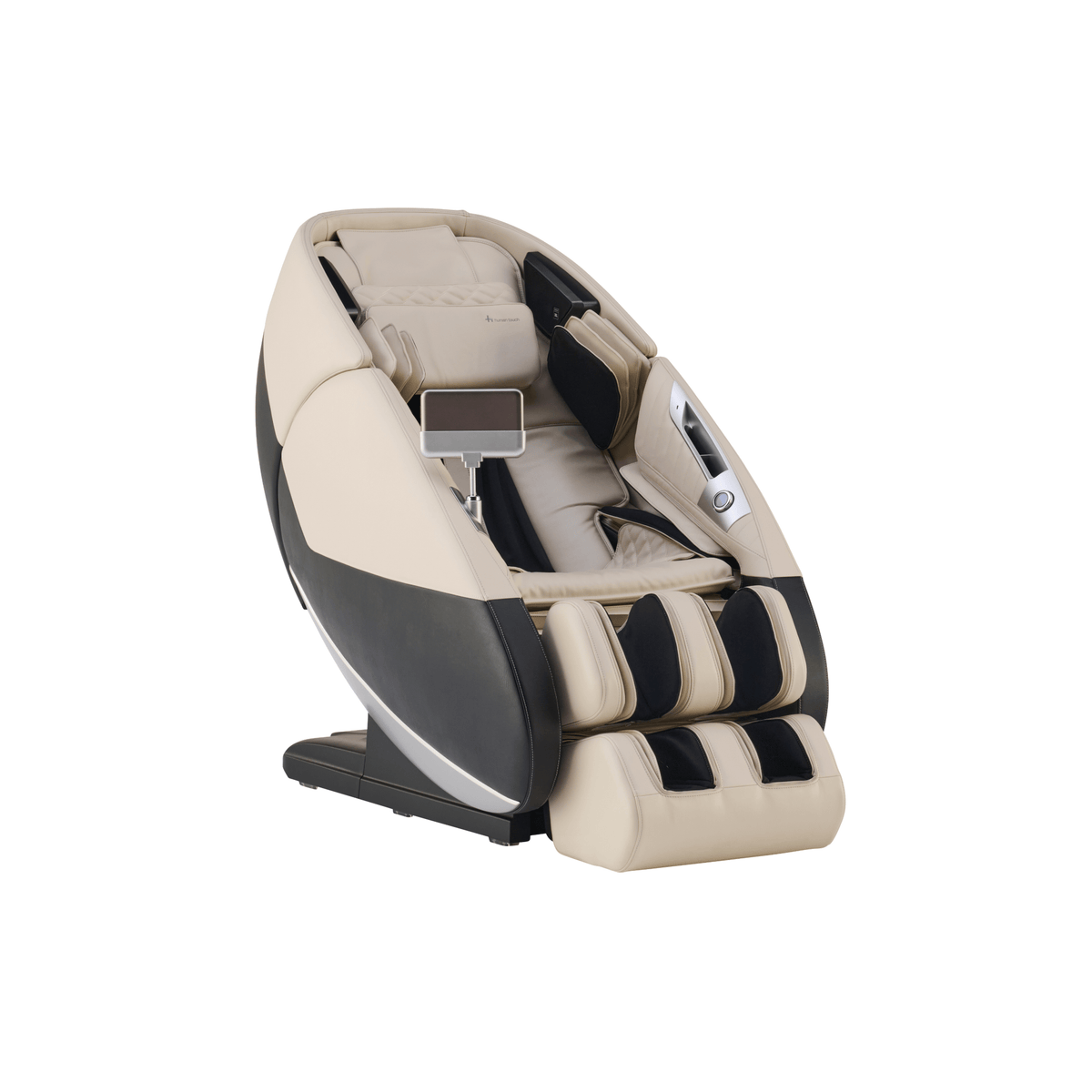 Human Touch Super Novo 3.0 massage chair in Cream SofHyde, three-quarter front view on a white background