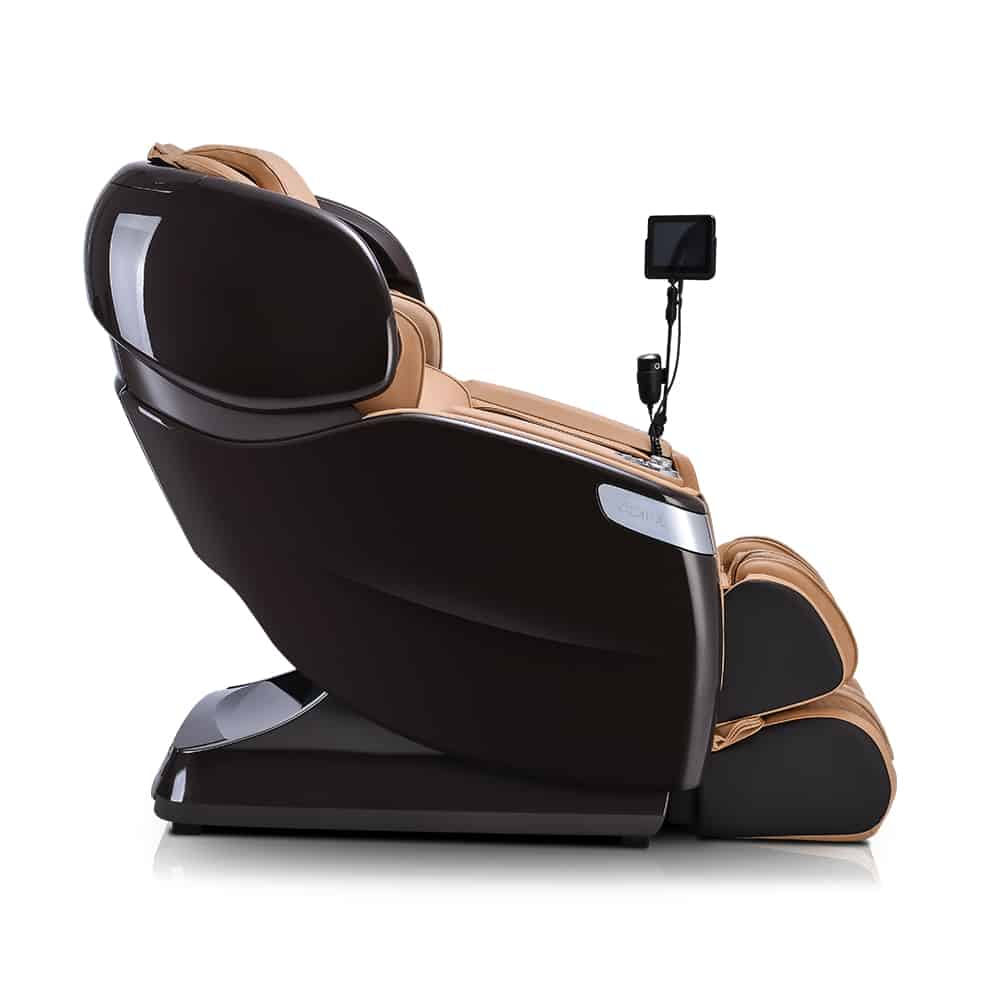 Ogawa Master Drive AI 2 Massage Chair Dark Brown and Sand Side